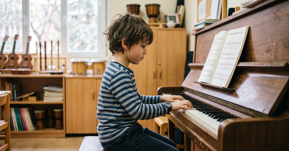 Chicos que tocan un instrumento rinden mejor en la escuela, según un estudio