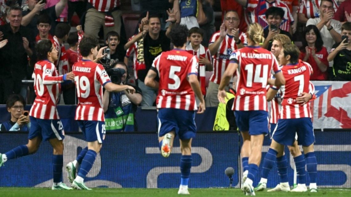 El Atleti de Simeone reaccionó a tiempo: le ganó 2-0 al Manchester United en el Metropolitano