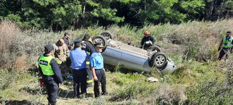 Un hombre murió en un vuelco en Ruta 22, cerca de Arroyito