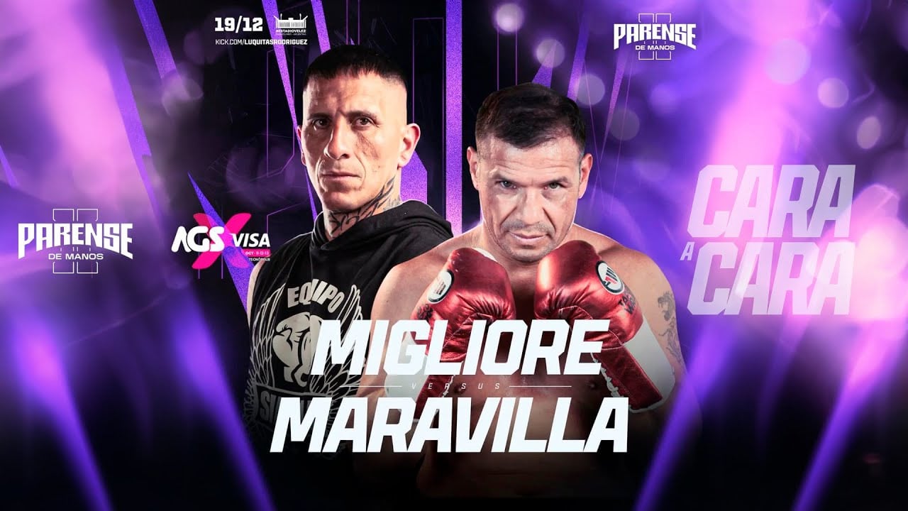 Maravilla Martínez vs. Pablo Migliore, el combate estelar de “Párense de Manos 2”: hora, cómo verlo en vivo y todos los detalles del evento