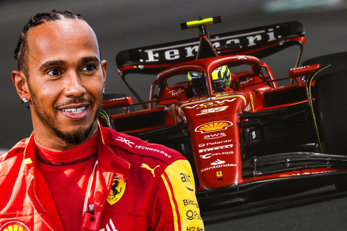 El video de la primera vuelta de Lewis Hamilton a bordo de una Ferrari: “Comenzó una nueva era”