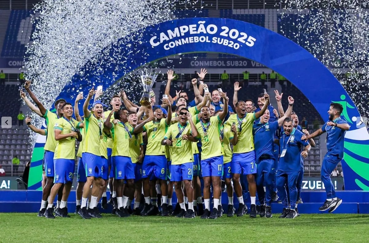 El polémico gesto de la selección de Brasil durante la caída que dejó a Argentina sin título en el Sudamericano Sub 20