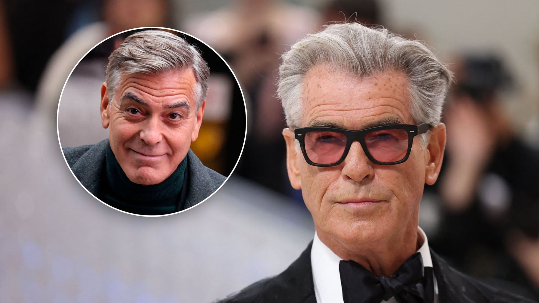 Pierce Brosnan elogia a George Clooney: 'Seguro y guapo'