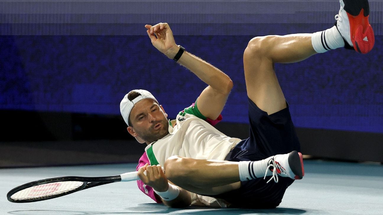 Fin de una racha y más complicaciones para Dimitrov