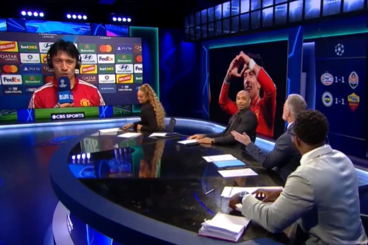 Martínez marcó en el 4-0 del United y le respondió con ironía a Carragher
