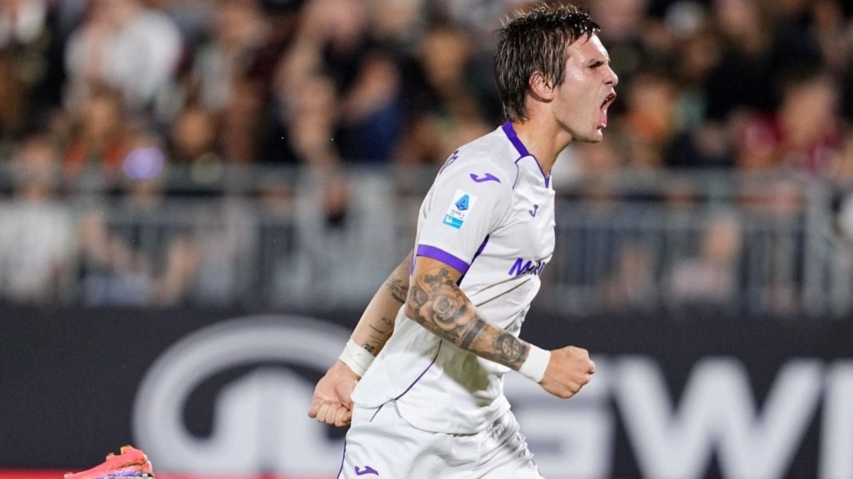 Mastantuono firmó su primer hat-trick y le dio la primera victoria a la Fiorentina