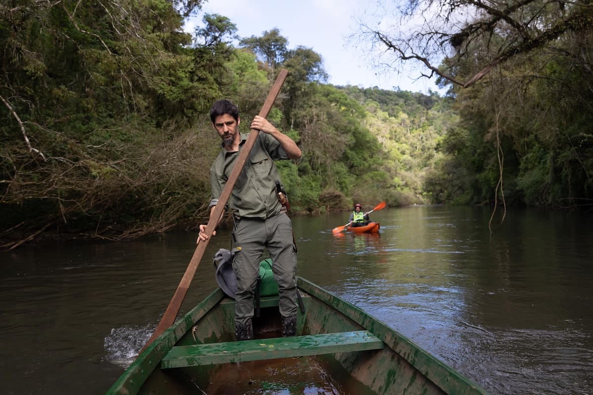 La reserva Margay ofrece cabañas, senderos y kayak a 40 kilómetros de El Soberbio