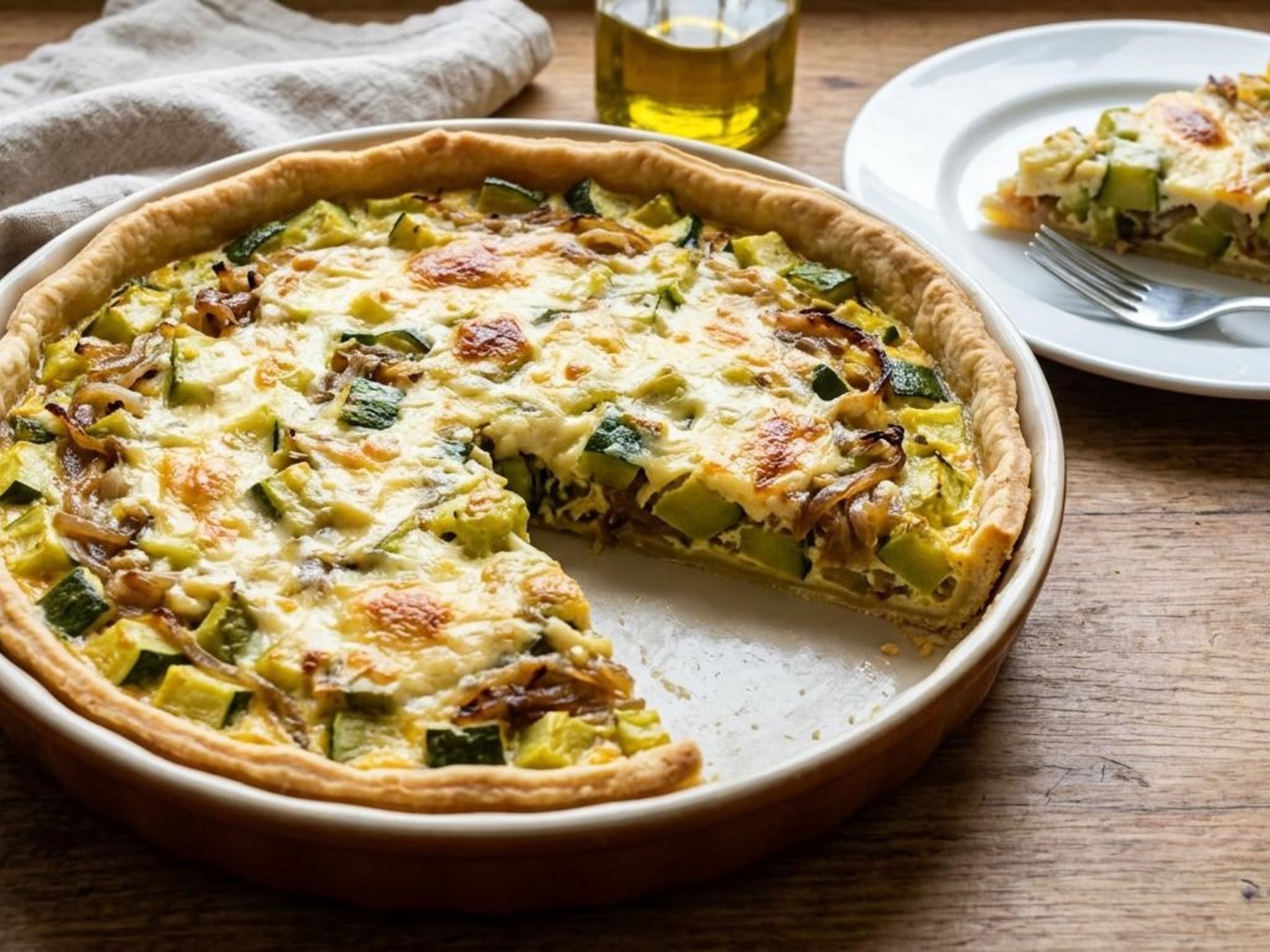 Tarta de zapallitos: cómo preparar el relleno para evitar una base húmeda