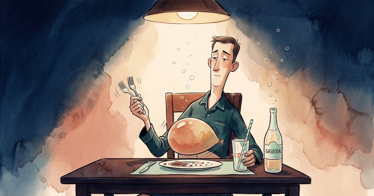 La hinchazón después de cenar puede responder a hábitos y alimentos, además de la cantidad