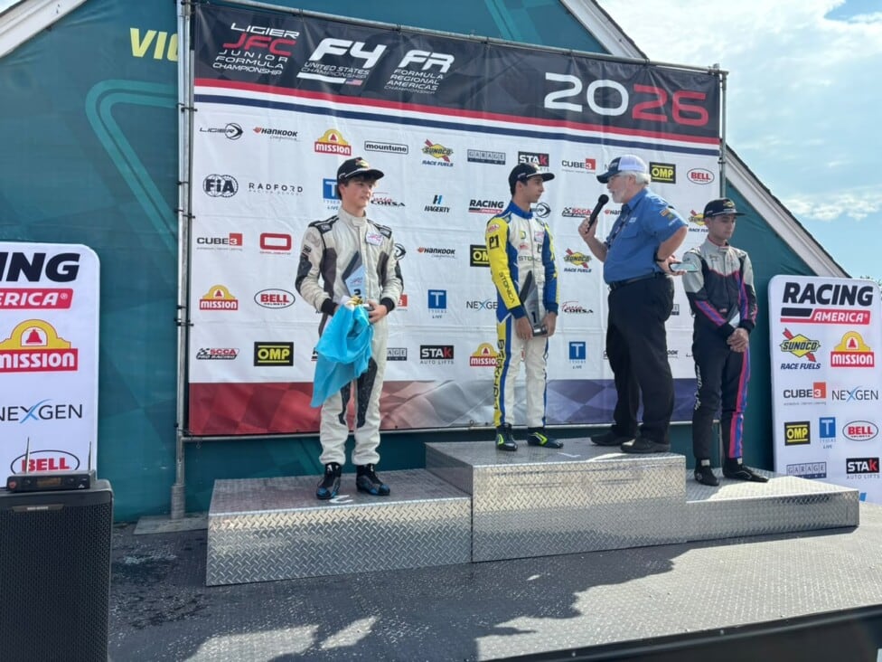 Lázaro Bainotti logró dos podios en Virginia y se consagró campeón Rookie