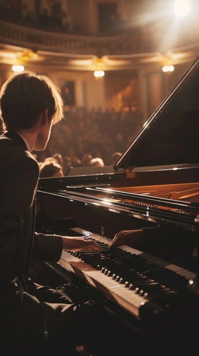 Fito Páez interpretó sus canciones al piano y contó que quiere aprender dirección orquestal